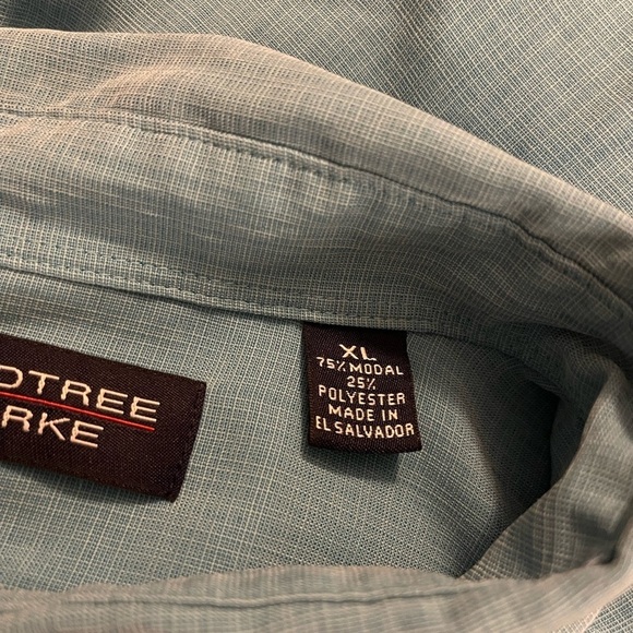 Men's Roundtree & Yorke‎ travel smart dress/casual shirt XL 75% modal SOFT ! - Picture 8 of 9